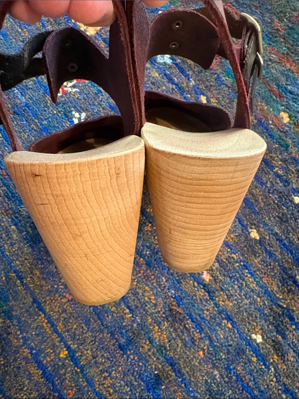 Bean An Ti Artisan High Heel Clogs 39 - Picture 5 of 9
